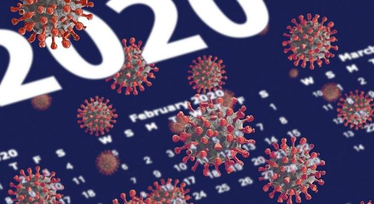 Calendario 2020 con Covid