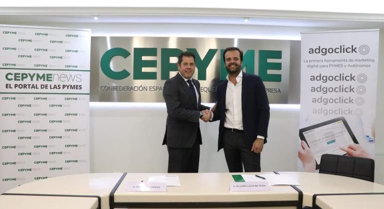 Firma del acuerdo entre Adgoclick y Cepyme