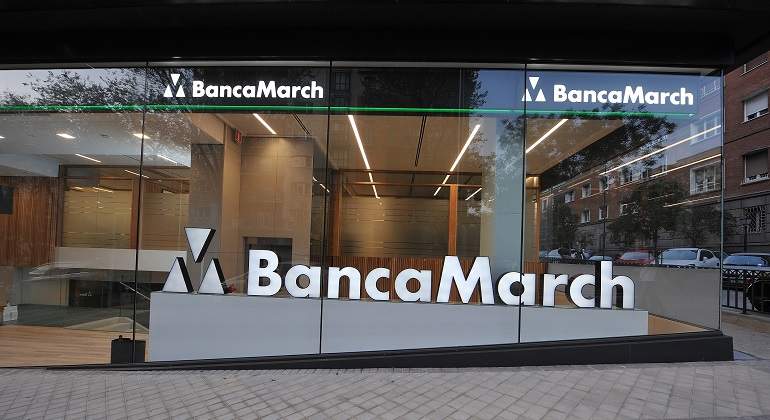 Oficina de Banca March en la madrilea calle de Juan Bravo