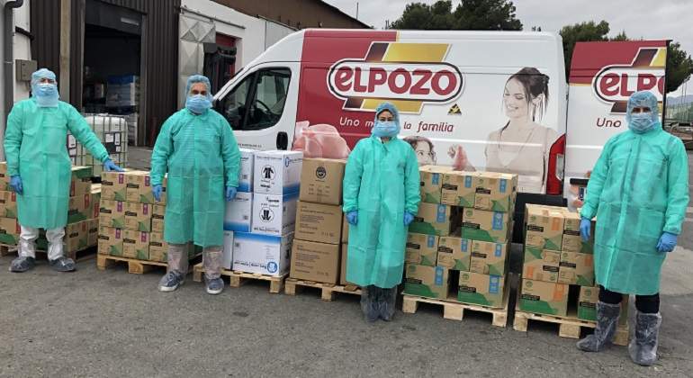 Donacin de material por parte de ElPozo Alimentacin