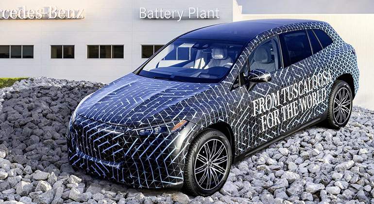 El Mercedes EQS SUV todava en modo secreto