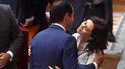Isabel Díaz Ayuso, elegida presidenta del primer Gobierno en coalición de la Comunidad de Madrid con Aguado de vicepresidente