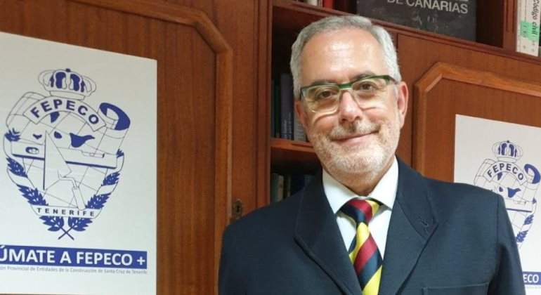 scar Izquierdo presidente de la patronal de la construccin de Santa Cruz de Tenerife Fepeco