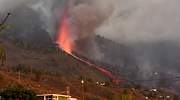 La lava se desplaza imparable hacia la costa oeste de la isla de La Palma
