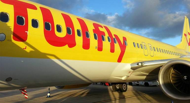 Un avin de la aerolnea alemana TUIfly