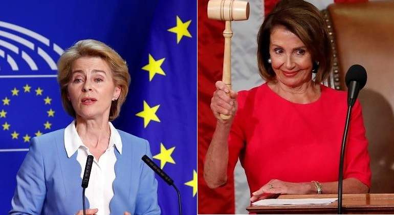 Ursula Von der Leyen y Nancy Pelosi