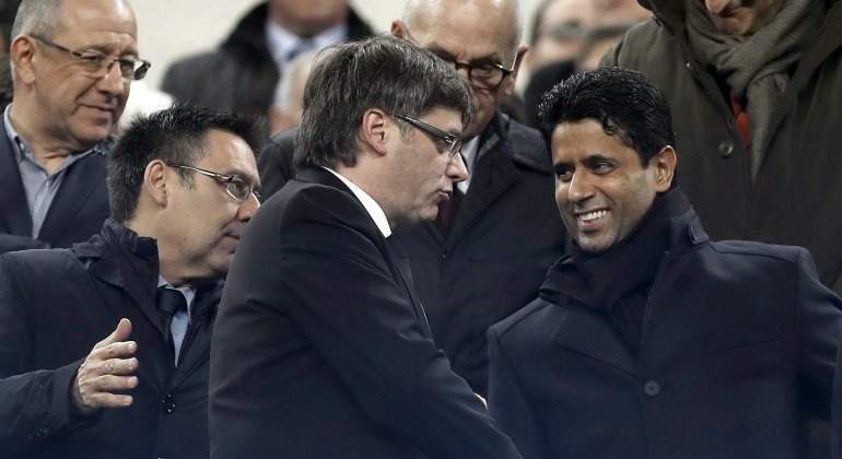 Al-Khelaifi-Puigdemont-Bartomeu-PSG-Barcelona-2017-EFE.jpg