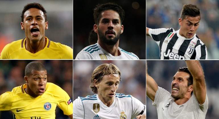 Montaje-Neymar-Isco-Dybala-Mbappe-Modric-Buffon-BalondeOro-2017-reuters-efe.jpg