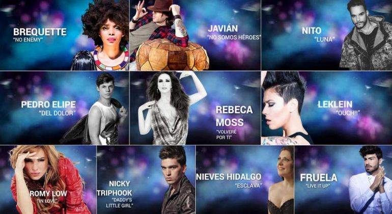 Javián y cuatro concursantes de La Voz, entre los 10 candidatos finales del Eurocasting de TVE
