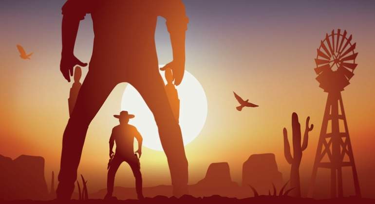 scene-of-duel-between-two-cowboys-in-the-american-western-vector-id1227150276.jpg
