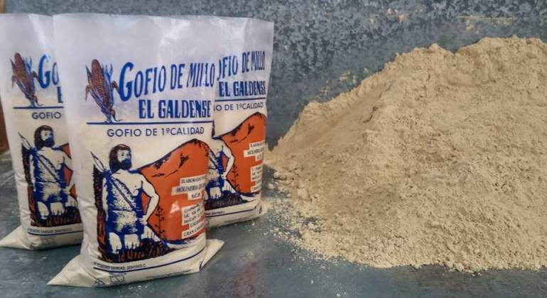 Un paquete de gofio canario