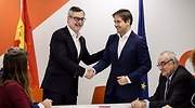 Ciudadanos y UPyD firman un acuerdo de colaboración electoral para las generales, europeas, municipales y autonómicas