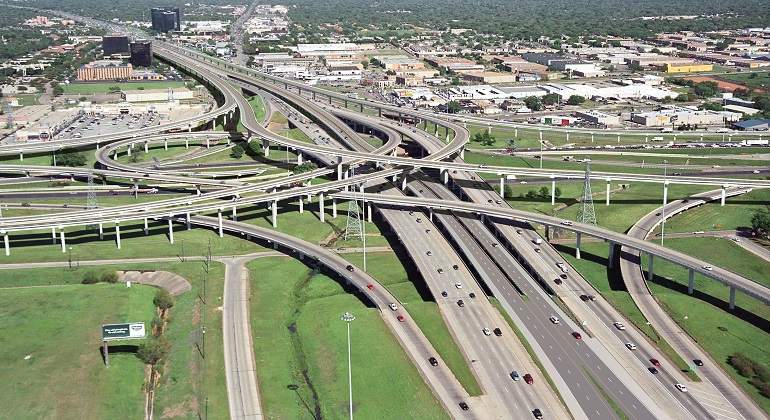 Proyecto de Ferrovial en la autopista LBJ Expressway en Dallas Texas EEUU