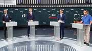 Rivera y Casado hacen frente común en el primer debate contra un Sánchez que no ha contado con la ayuda de Iglesias
