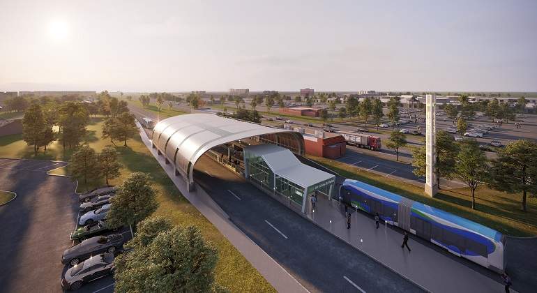 Infografa del proyecto South Corridor Rapid Transit Miami EEUU