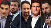 A la caza del indeciso: lo que se juegan Sánchez, Casado, Iglesias, Rivera y Abascal en un debate decisivo