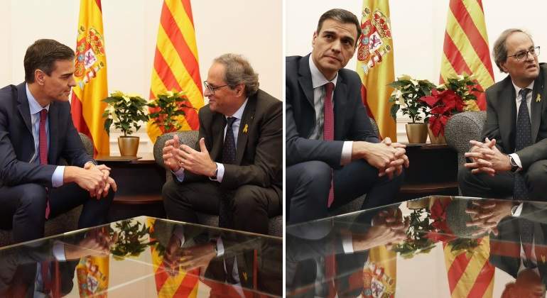 Pedro Snchez y Quim Torra
