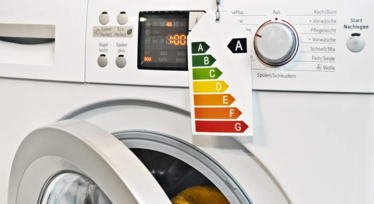 Una lavadora eficiente con etiqueta energtica A