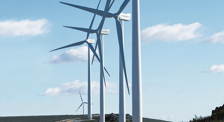 Turbinas instaladas por la empresa espaola Siemens Gamesa