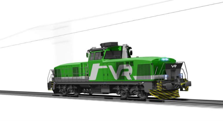 Vista de la locomotora encargada a Stadler Valencia