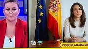 La ministra Irene Montero entra en directo en Sálvame para hablar de Rocío Carrasco: Ha sido muy valiente