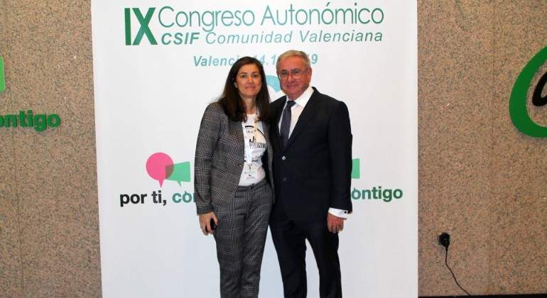 Alicia Torres nueva presidenta de CSIF en la Comunitat Valenciana y Daniel Matoses presidente saliente EE