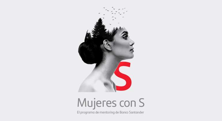 Emblema del programa de mentora Mujeres con S del Banco Santander