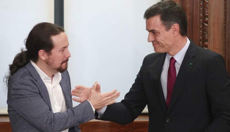 pablo Iglesias y Pedro Snchez