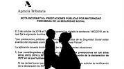 Sale a la luz el formulario para reclamar el IRPF de la prestación por maternidad