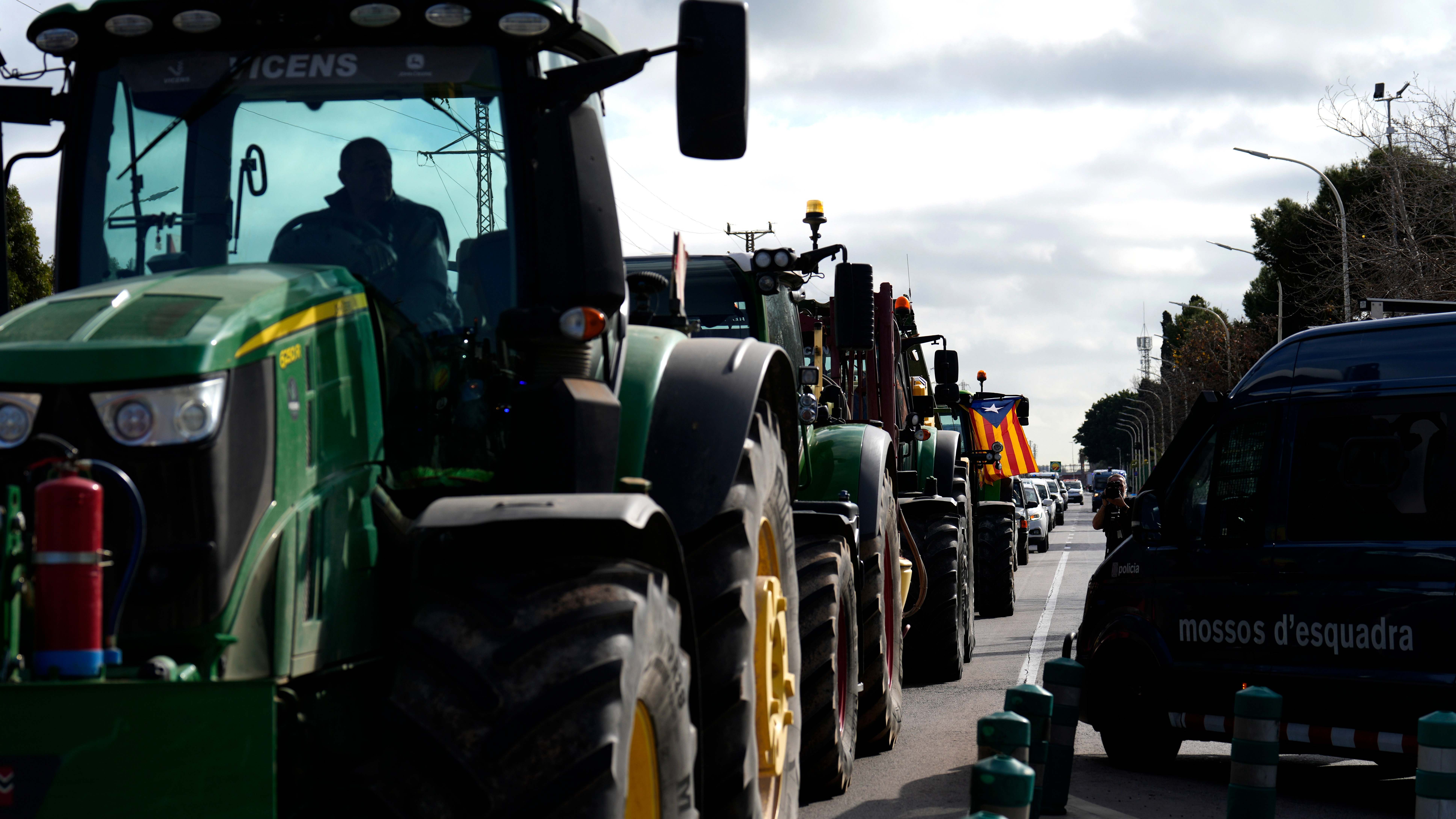 Las manifestaciones de los agricultores en Cataluña