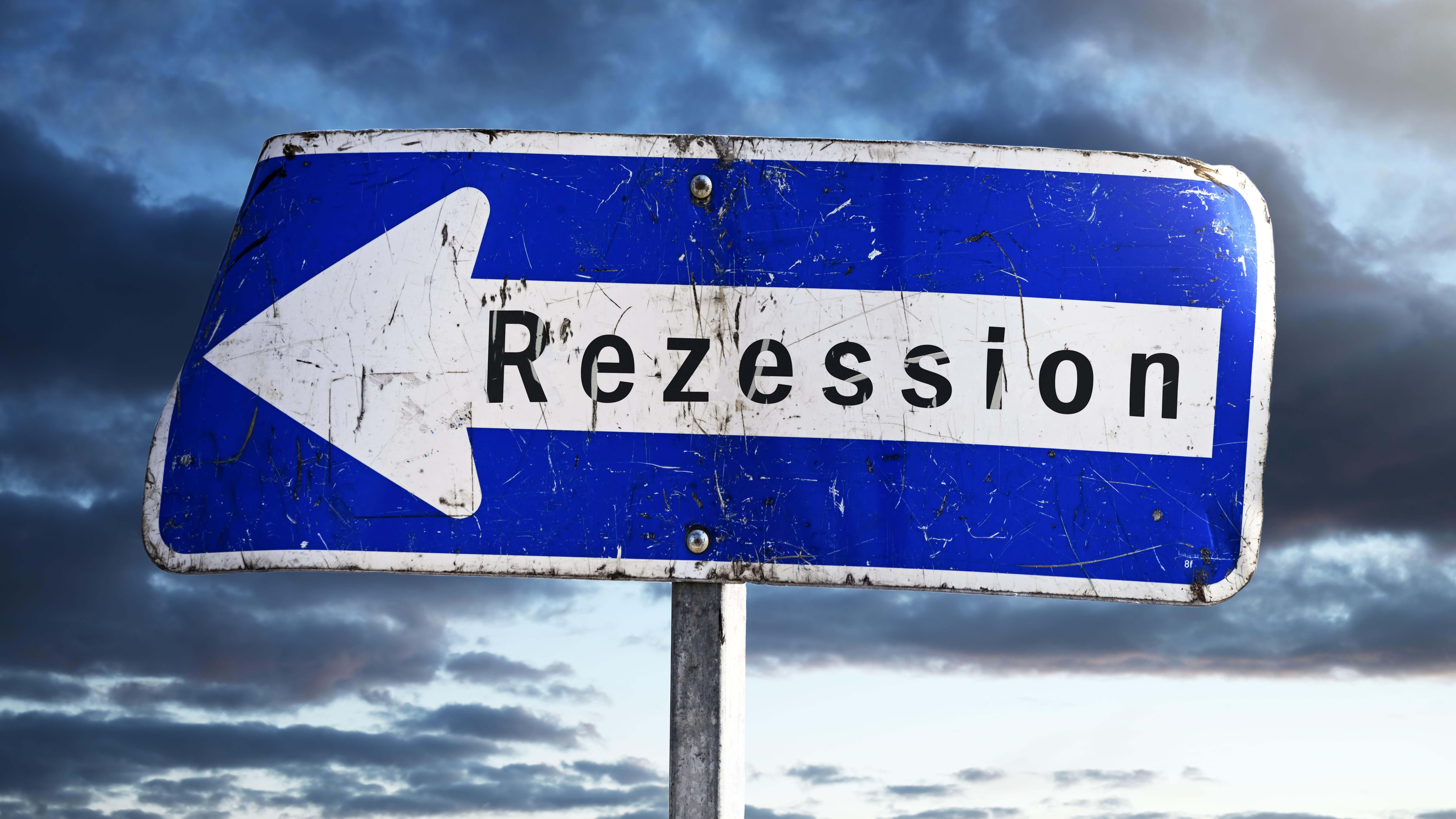 Recesión en alemán
