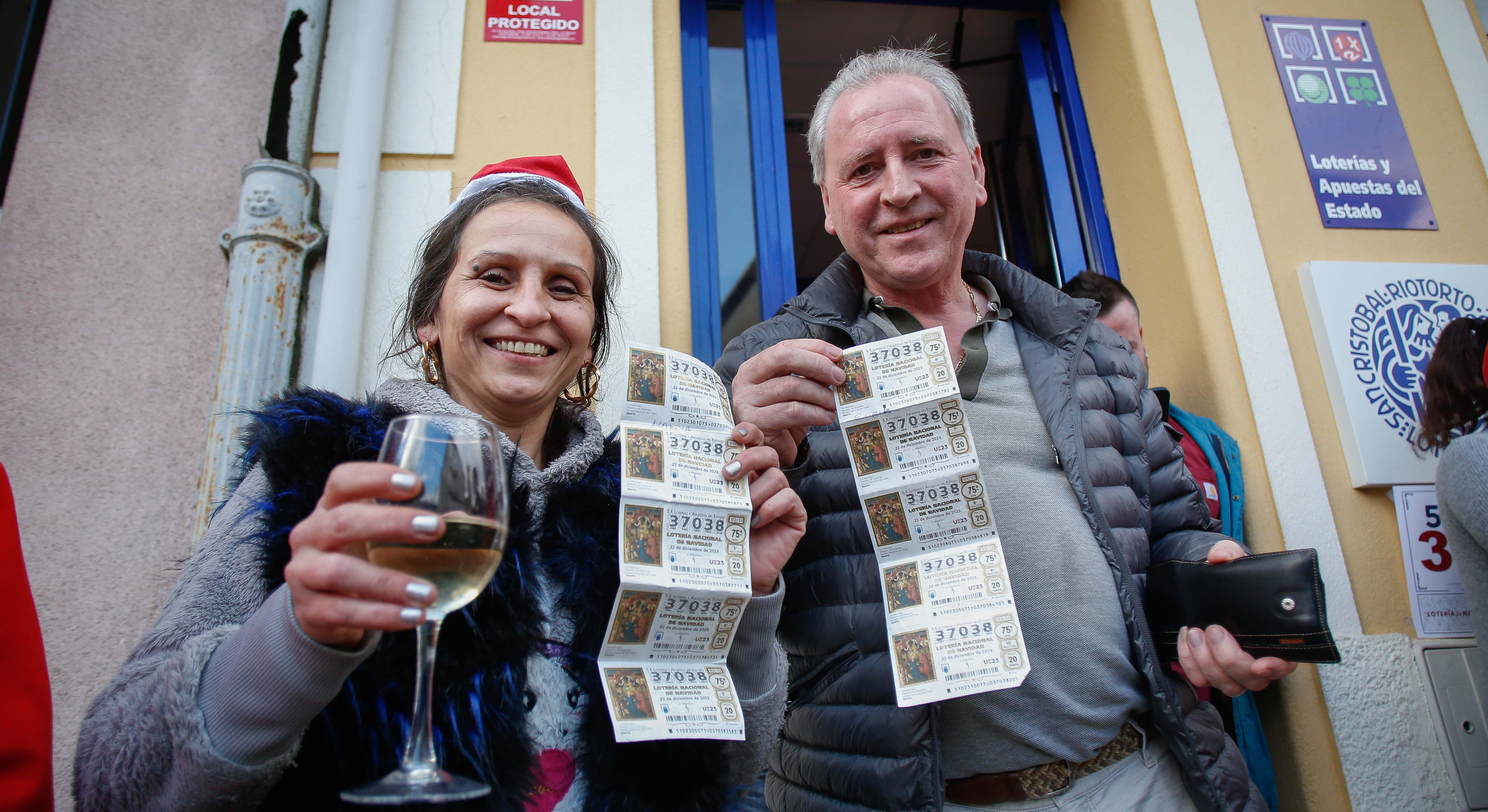 Premiados con el sorteo de la Lotería de Navidad. / Foto: EP