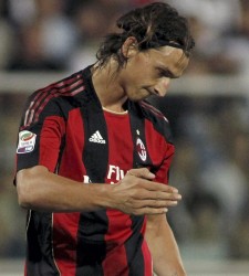 Zlatan Ibrahimovic, con el Milan