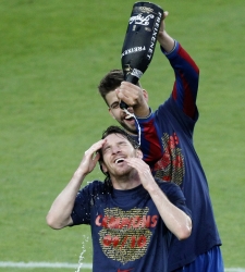 Lionel Messi y Gerard Piqué