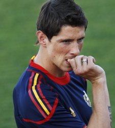 Fernando Torres, con la selección española
