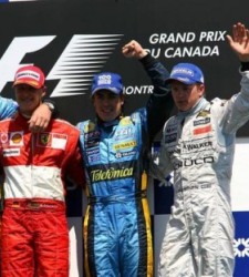 Alonso, Schumacher, Raikkonen