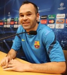 Andrés Iniesta, jugador del Barcelona