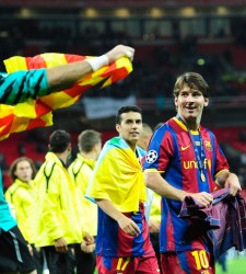 Lionel Messi, con el Barcelona