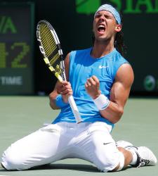 Rafa Nadal celebra