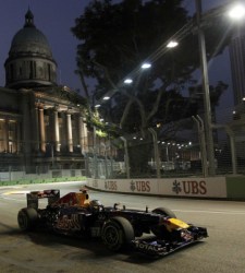 Sebastian Vettel (Red Bull) en Singapur