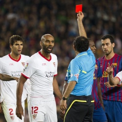 Kanouté, expulsado en Barcelona