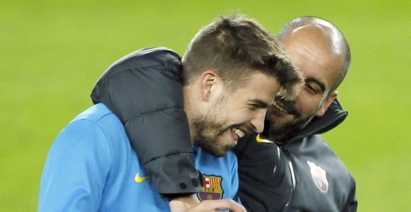 <b>Guardiola</b>: "Piqué dejará el Barça cuando él quiera; es demasiado culé para echarlo"
