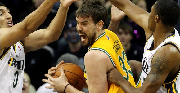 <b>Marc Gasol</b> roza el doble-doble en la victoria de Memphis ante Utah (88-98)