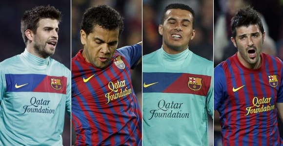 Los indignados con Guardiola: Piqué, Alves, Pedro, Villa...
