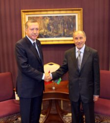 El primer ministro turco <b>Erdogan</b> llegó a Trípoli