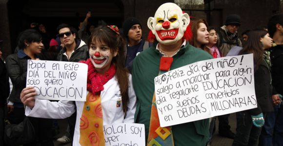 Manifestación en Chile por la educación