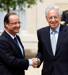 francçois hollande mario monti