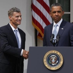 Obama junto a Alan Krueger