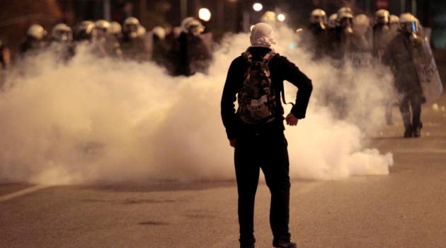 grecia manifestante
