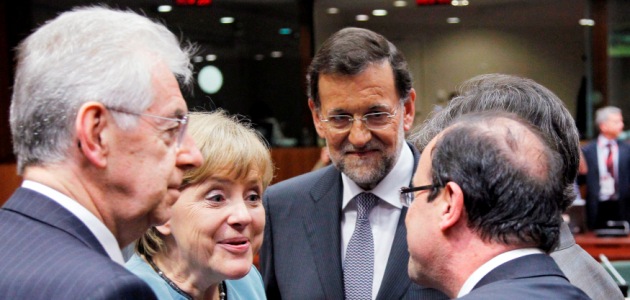 rajoy merkel hollande monti